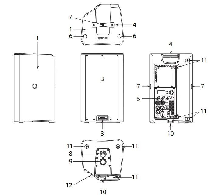 QSC K8.2 Active 8 inches Powered Loudspeaker Product