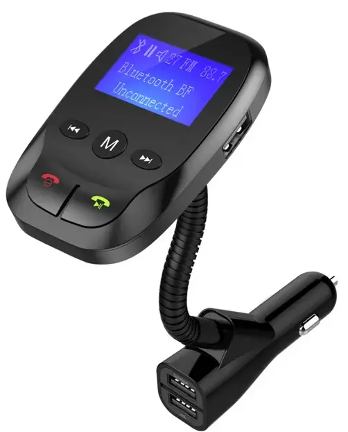 SYLVANIA SBT1100 Bluetooth FM Audio Transmitter for the Car with Handsfree Calling-PRO