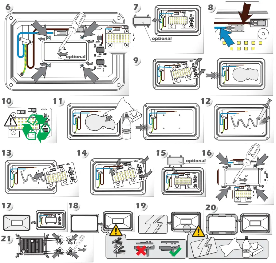 LED s light 310706 Spotlight - Parts List 2