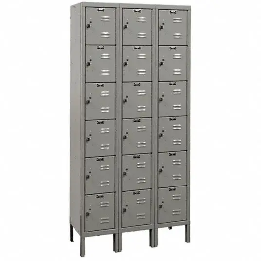 Uline H-6743gr Double Tier Locker 1 Wide-gray Instructions