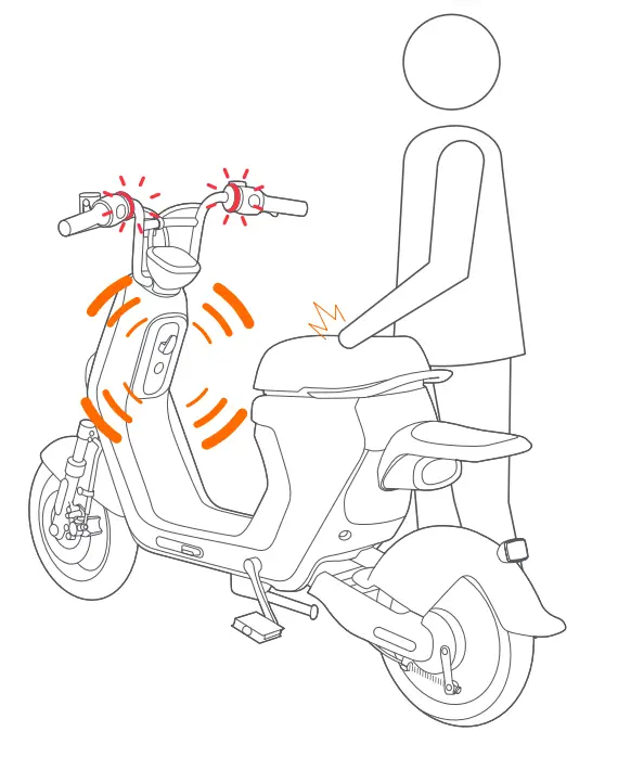 SEGWAY eMoped C80 Smart Electric eBike - handlebar
