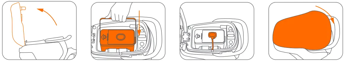 SEGWAY eMoped C80 Smart Electric eBike -the battery