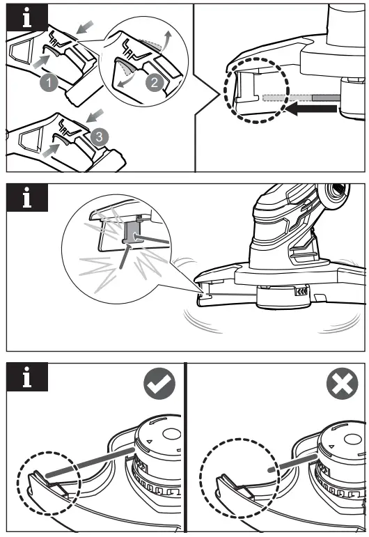 RYOBI OLT1832 18V ONE Line Trimmer - Fig 9