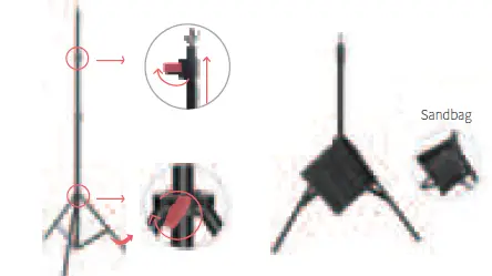 NEEWER 10094897 Aluminum Alloy Backdrop Cloth Support System-3