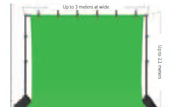 NEEWER 10094897 Aluminum Alloy Backdrop Cloth Support System-5