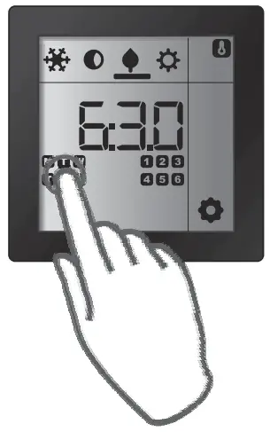 EATON xComfort Room Controller Touch Temperature Regulation - Day
