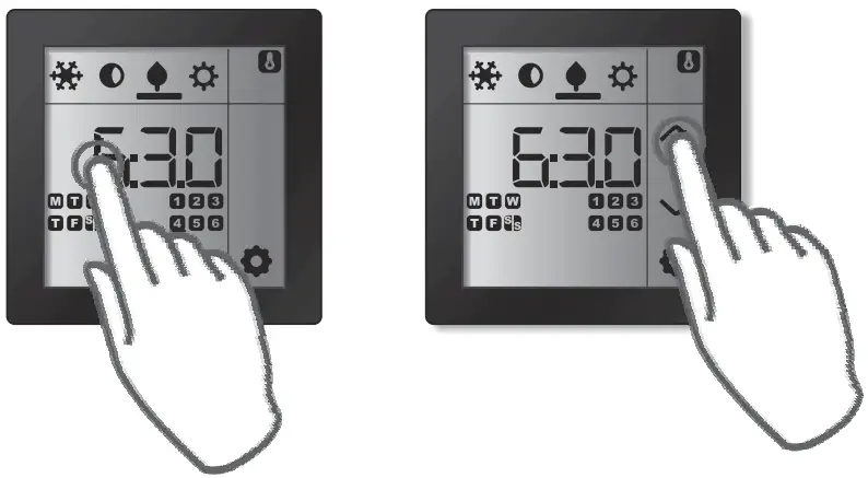 EATON xComfort Room Controller Touch Temperature Regulation - Hours