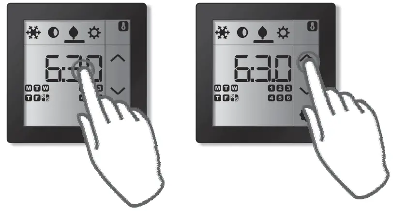 EATON xComfort Room Controller Touch Temperature Regulation - Minutes
