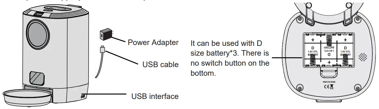 LKEREJOL B08SHF8LW9 Automatic Pet Feeder with Window-fig4