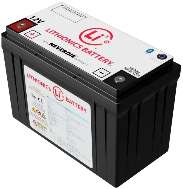Lithionics Battery 12V125A-G31-5CND-LR NeverDie Compact Series Battery