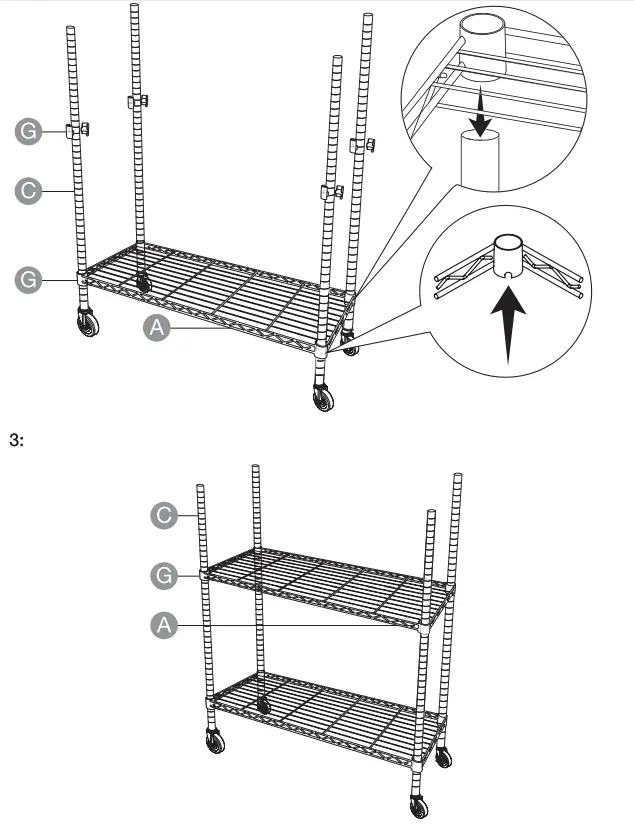 amazon basics B0727YYPR2 4-Shelf Shelving Unit - fig 1