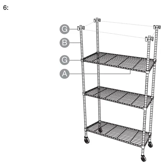 amazon basics B0727YYPR2 4-Shelf Shelving Unit - fig 3