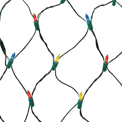 GE Lighting 90985LO StayBright 300 6-ft x 8-ft Constant Multicolor Christmas Net Lights