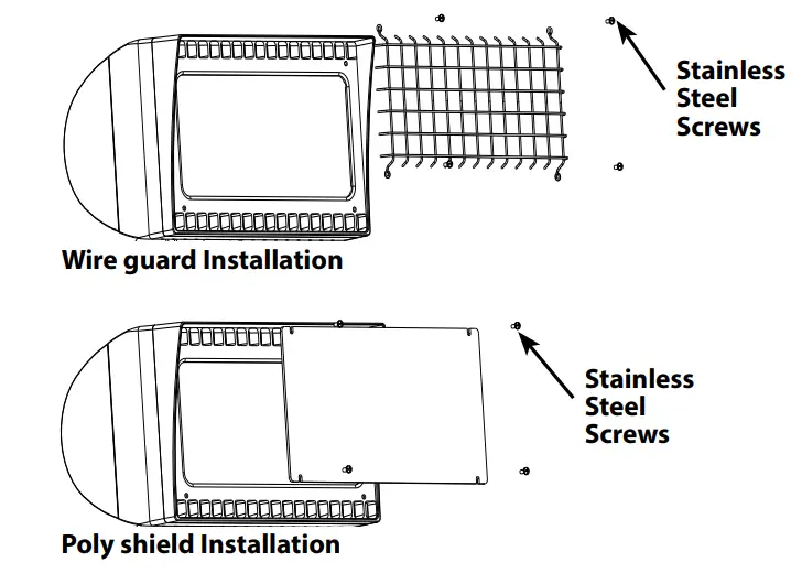 RAB FXLED 200W Trunnion Mount LED Floodlight - Cover plate 2