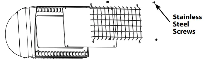 RAB FXLED 200W Trunnion Mount LED Floodlight - Cover plate 3