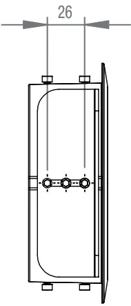 Cameo CLH1CKB H1 Ceiling Kit - DIMENSIONS 1