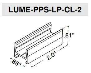 Lens with LED visibility
