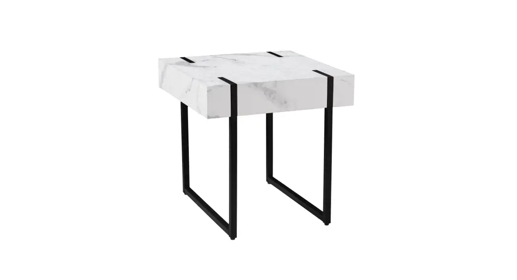 Lowes Atg2072411ck Bouck Black With White Faux Marble Composite Modern End Table Instruction Manual