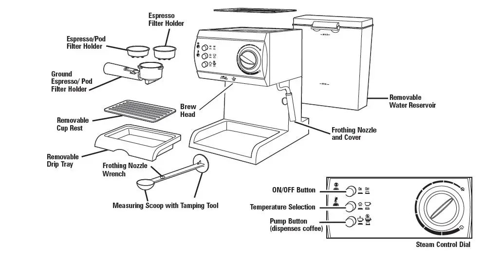 Hamilton-Beach-40715-Espresso-Machine-with-Steamer-1