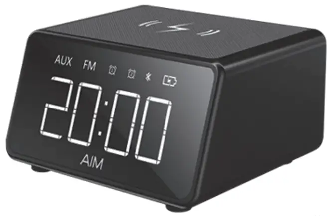 AIM CR1009W Radio Alarm Clock