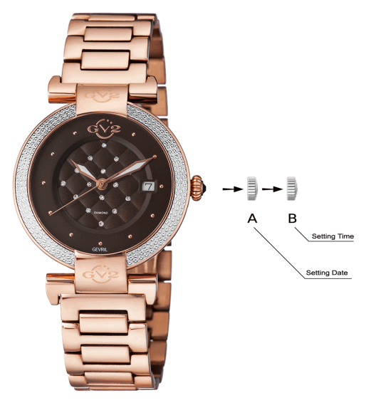 GEVRIL GV2 Berletta Diamond Ladies Watch