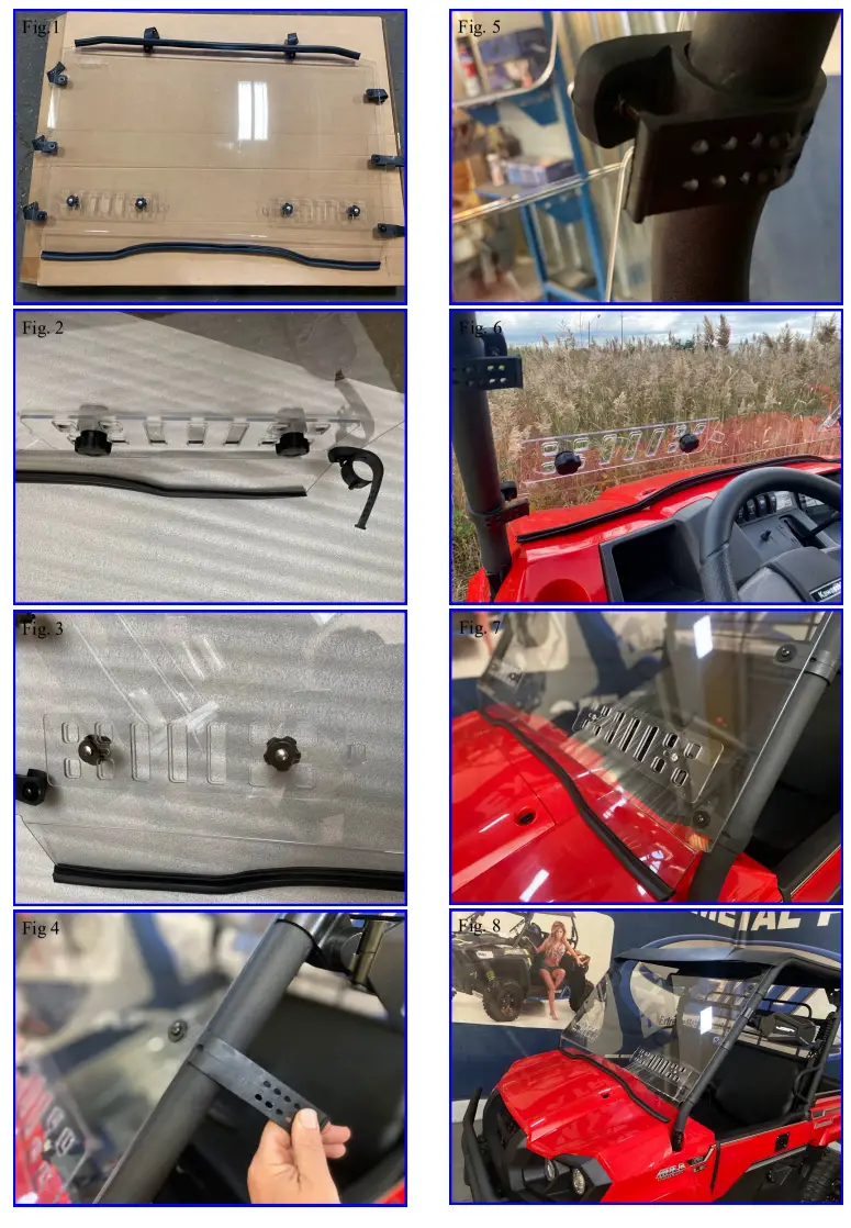 Kawasaki 14475 Hard Coated Polycarbonate Windshield