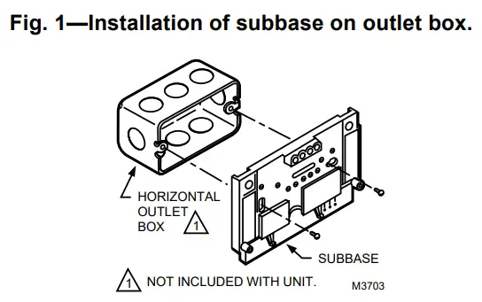 Honeywell T874A D Thermostats Subbases-