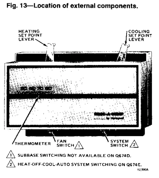 Honeywell T874A D Thermostats Subbases-fig12