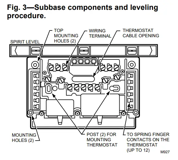Honeywell T874A D Thermostats Subbases-fig2
