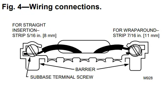 Honeywell T874A D Thermostats Subbases-fig3