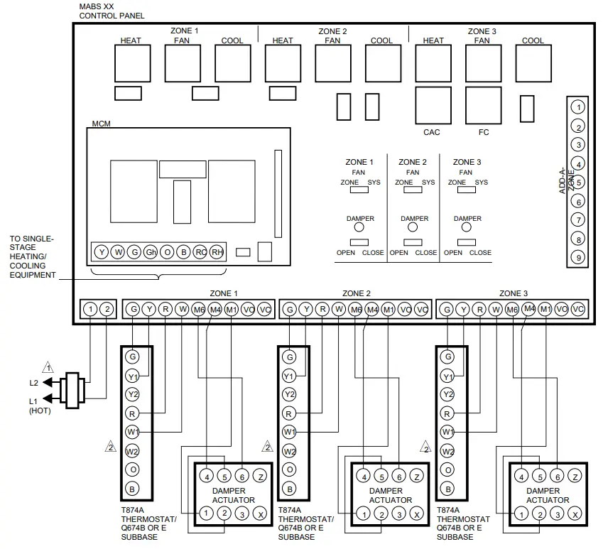 Honeywell T874A D Thermostats Subbases-fig8