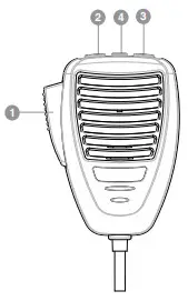 oricom UHF030 Compact 5 Watt UHF CB Radio -Microphone