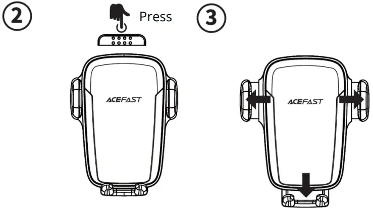 ACEFAST D1 15W Fast Wireless Charger Car Mount Holder - wireless charger
