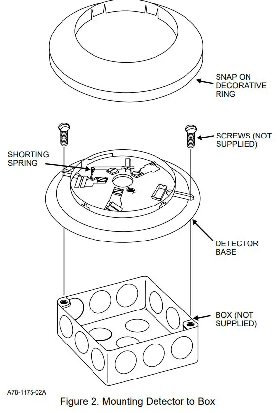FIre-LITe ALarms B310LP Plug In Detector Base Instruction Manual - Figure 2
