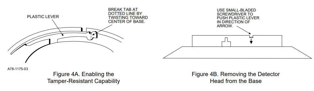 FIre-LITe ALarms B310LP Plug In Detector Base Instruction Manual - Figure 4