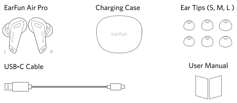 earfun TW302 Air Pro ANC Wireless Earbuds -BOX