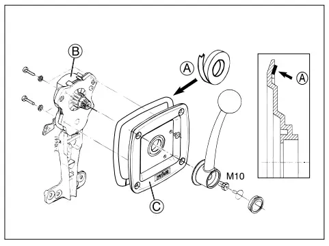 VETUS RCTOPB Mechanical Remote Engine Control - Fig