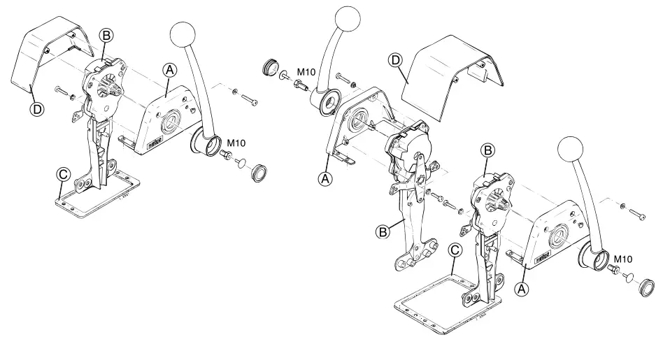VETUS RCTOPB Mechanical Remote Engine Control