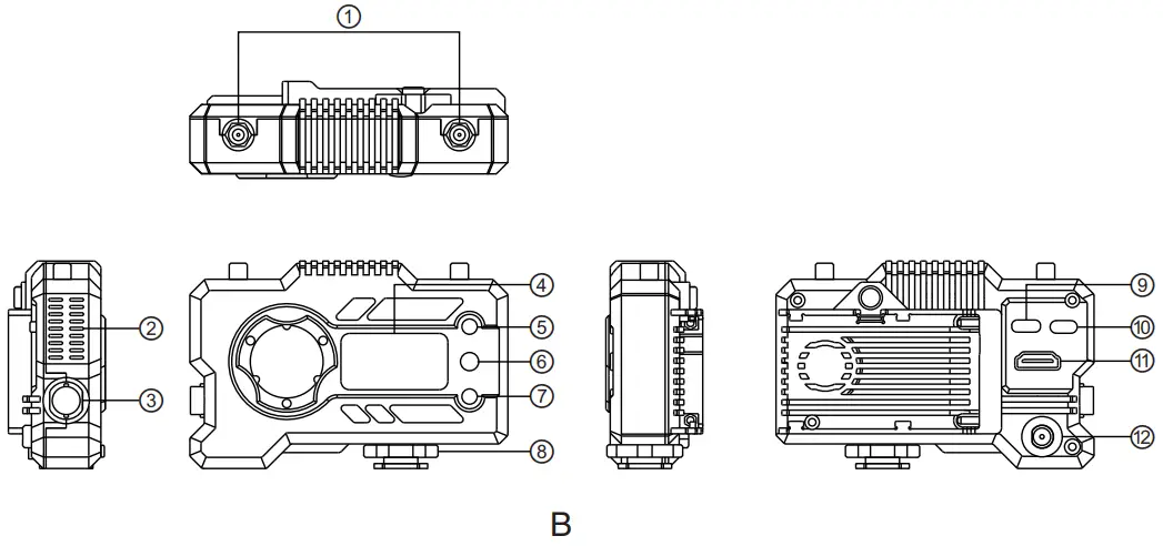 HOLLYLAND MARS 400S PRO SDIHDMI Wireless Video Receiver - PRODUCT INTERFACES 1