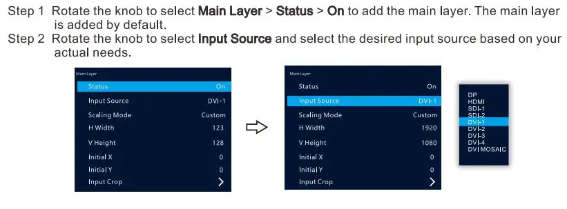 NOVASTAR NovaPro UHD Jr All-in-One Video Processing Controller User Guide - Adding Layers