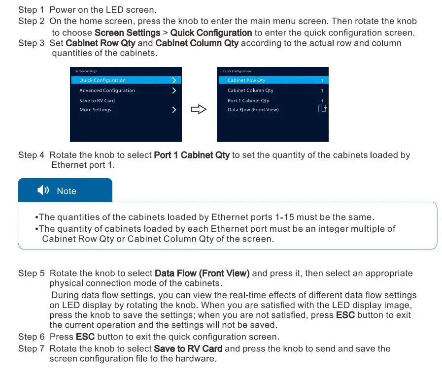 NOVASTAR NovaPro UHD Jr All-in-One Video Processing Controller User Guide - Procedure