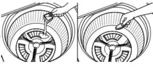 Whirlpool WTW5010LW 4.6 Cu Ft Top Load Impeller Washer - DETERGENT TO BASKET