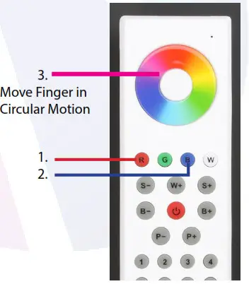 Solid Apollo LED SA-CTRL-100-TX-RX-IP67 8-Zone RGB Remote-FINE TUNE COLORS