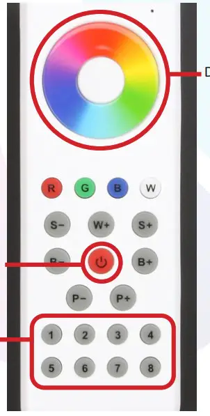 Solid Apollo LED SA-CTRL-100-TX-RX-IP67 8-Zone RGB Remote-SLAVE RECEIVER