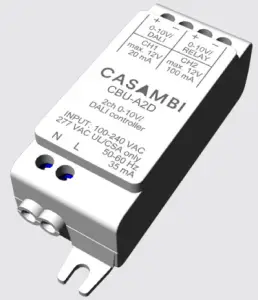 CASAMBI CBU A2D Bluetooth Controllable 2ch 0 10V DALI Controller