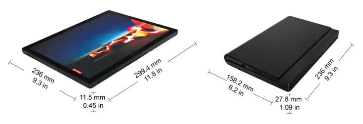 Lenovo ThinkPad X1 Fold Gen 1 specifications