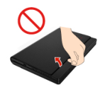 Lenovo ThinkPad X1 Fold Gen 1 - Handle the folio cover gently
