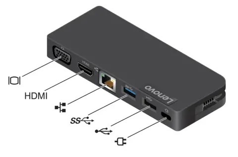 Lenovo ThinkPad X1 Fold Gen 1 - Lenovo Powered USB-C Travel Hub