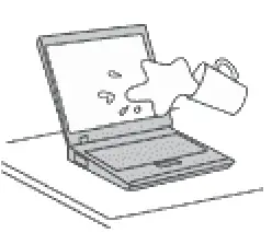 Lenovo ThinkPad X1 Fold Gen 1 Prevent your computer from getting wet Image