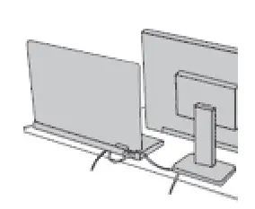 Lenovo ThinkPad X1 Fold Gen 1 Protect the cables from being damaged Image